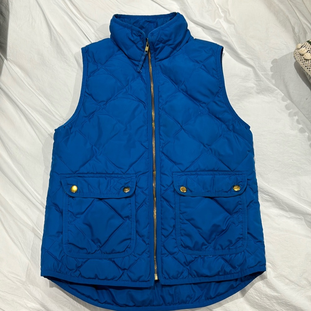 JCrew XS Down Feather Vest